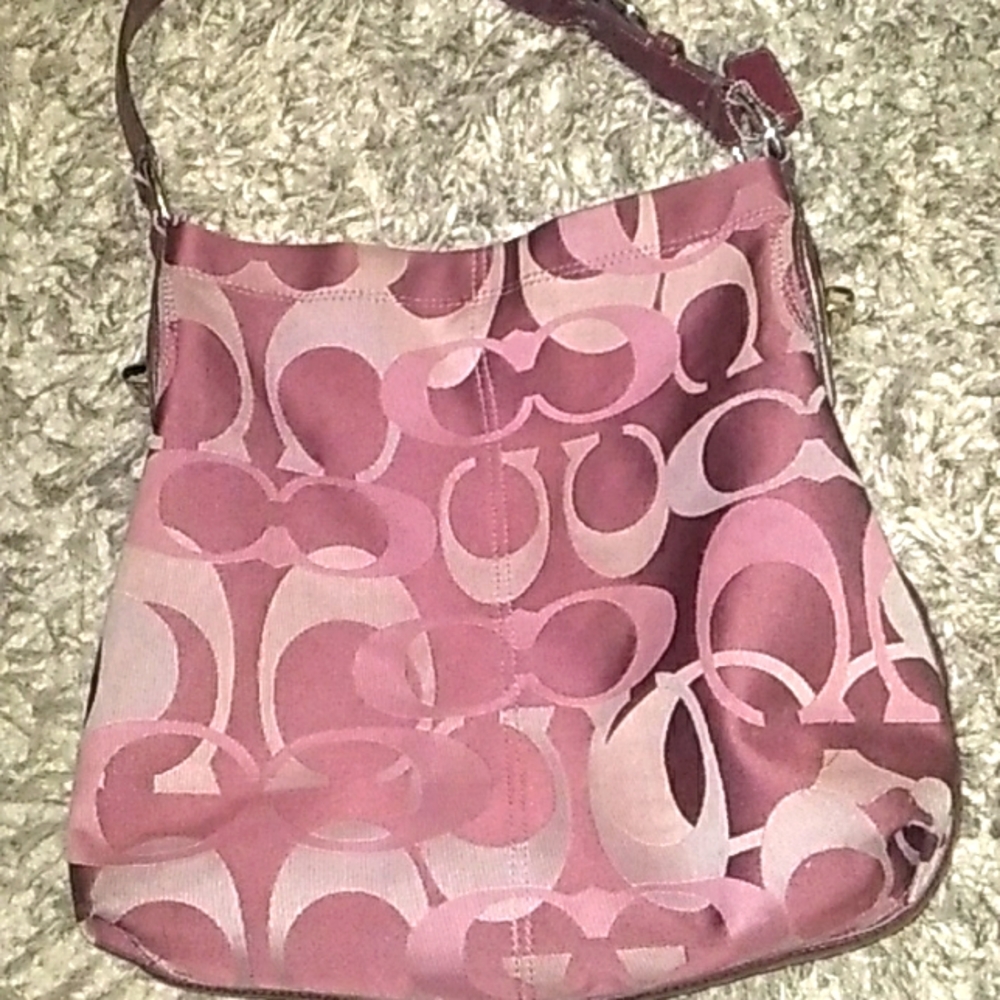 Coach Burgundy Shoulder Bag